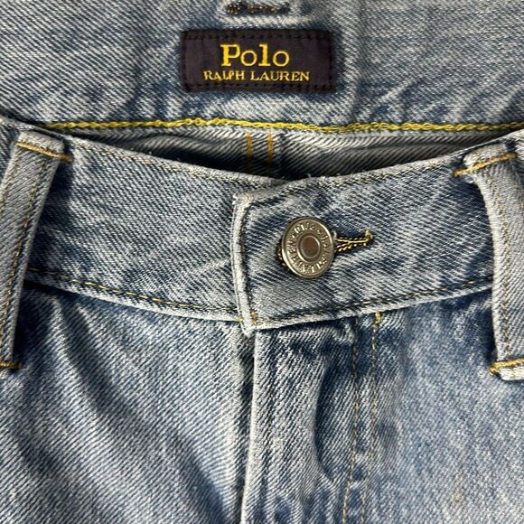 Polo Ralph Lauren Jeans Men's 34X32 Blue Sullivan Slim Straight Distressed - Picture 4 of 12